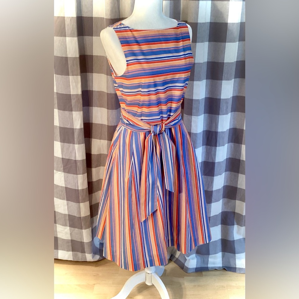 L.L. Bean - Bean Signature Vibrant Striped Midi Dress - Picture 4 of 9